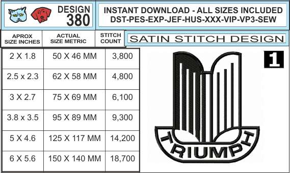 triumph-car-embroidery-logo-infochart