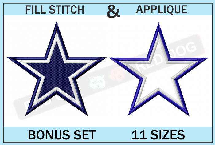 dallas-cowboys.embroidery-logo-set-blucatreddog.is