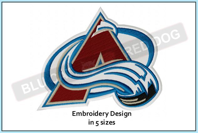 colorado avalanche embroidery design - blucatreddog.is